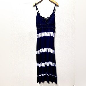 INC blue tie dye summer dress